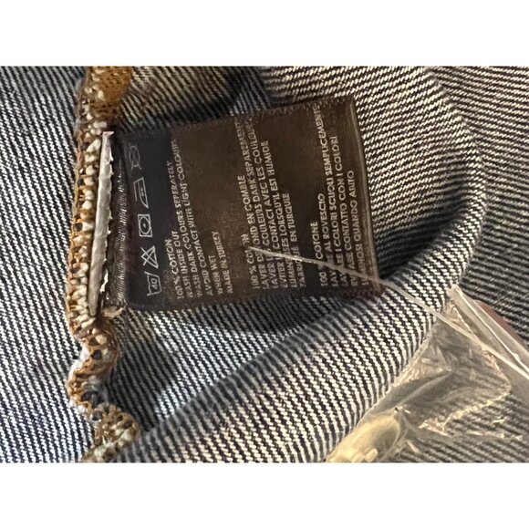 BDG Urban Outfitters Denim Mini Dress With Front Zip Closure Adj Straps Mini - Picture 14 of 14